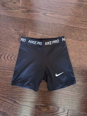 Nike Black Dri-FIT Performance Shorts with Gray Swoosh